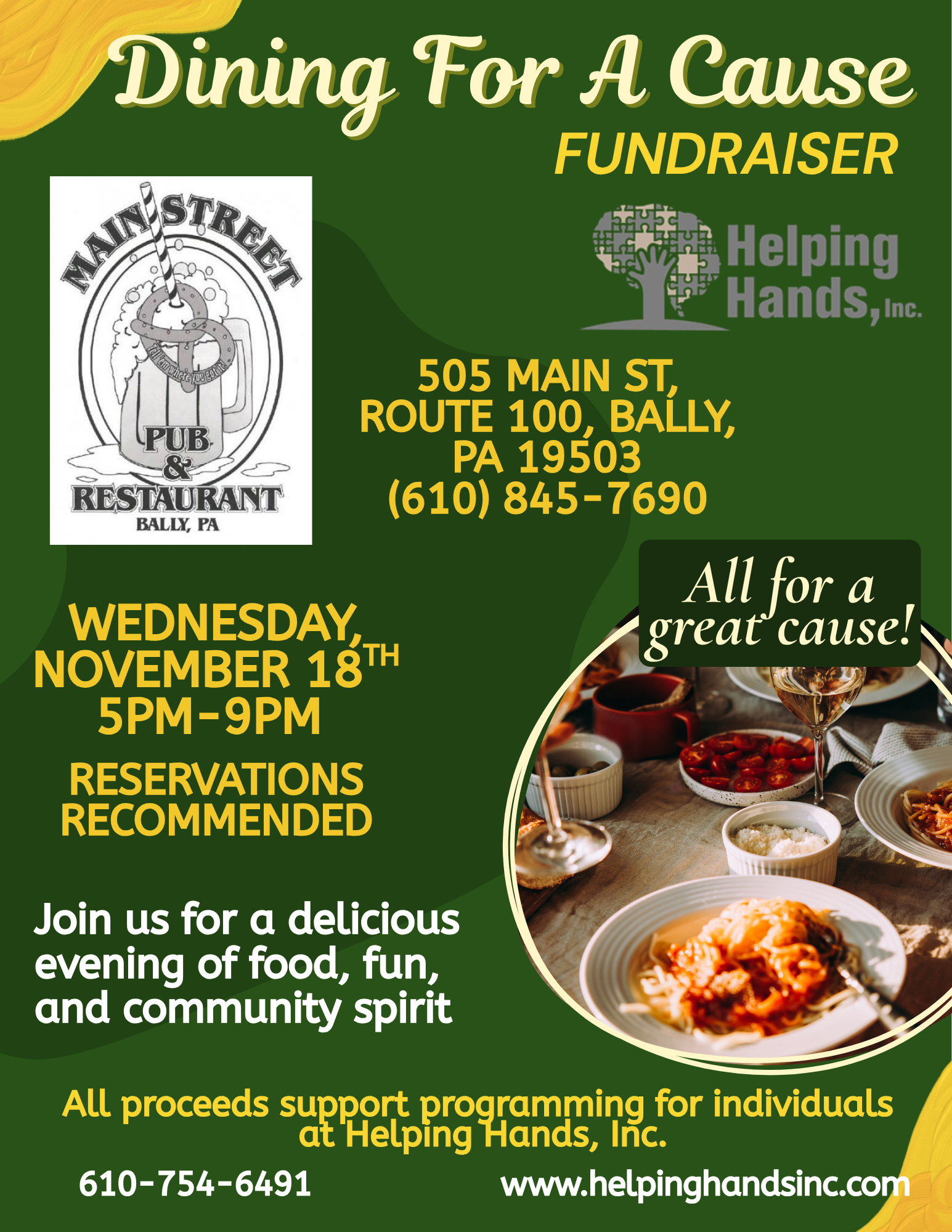 Dining For a Cause Flyer 2026